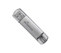 Купить - флешку  USB флеш накопитель Mediarange 128GB Silver USB 3.0/Type-C (MR938)