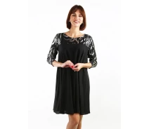 Купить - повседневное платье  Платье женское Oddi 50 Черный (NLS-8290-Black)