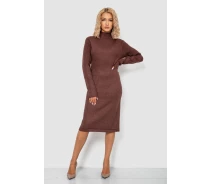 Купить - повседневное платье  Платье вязаное AGER Коричневый Oversize (244R664)