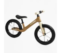 Купить - беговела  Велобег Corso 14" D-9078-41, легкая рама, надувные колеса, удобное регулируемое сиденье, коричневый цвет