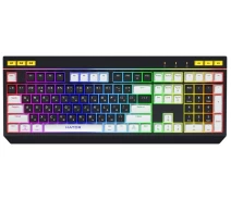 Купить - клавиатуру  Клавиатура игровая мембранная HATOR HTK-400UA USB Icefall Black-White