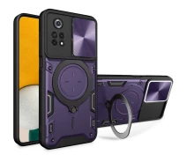 Купить - чехол для смартфона  Ударопрочный чехол Bracket case with Magnetic на Xiaomi Poco M4 Pro 4G (Purple) 1722792