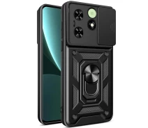Купить - чехол для смартфона  Чехол Fiji Camera Defence для Tecno Spark 20C (BG7n) бампер с защитой камеры и подставкой Black