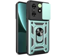 Купить - чехол для смартфона  Чехол Fiji Camera Defence для Tecno Spark Go 2024 (BG6) бампер с защитой камеры и подставкой Green