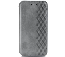Купить - чехол для смартфона  Кожаный чехол книжка GETMAN Cubic (PU) на Samsung Galaxy A12 / M12 (Серый) 1100630