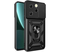 Купить - чехол для смартфона  Чехол Fiji Camera Defence для Tecno Spark 20 Pro (KJ6) бампер с защитой камеры и подставкой Black