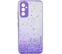 Купить - чехол для смартфона  TPU чехол Spangle star с защитой камеры на Samsung Galaxy A34 5G (Сиреневый) 1611961