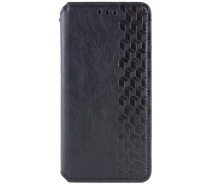 Купить - чехол для смартфона  Кожаный чехол книжка GETMAN Cubic (PU) на Xiaomi Redmi Note 13 Pro+ (Черный) 1683913