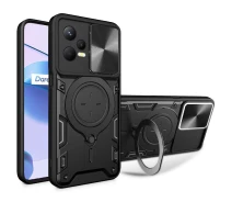 Купить - чехол для смартфона  Ударопрочный чехол Bracket case with Magnetic на Xiaomi Redmi Note 12 Pro+ 5G (Black) 1722874