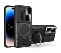 Купить - чехол для смартфона  Ударопрочный чехол Bracket case with Magnetic на Xiaomi Redmi 9 (Black) 1722838