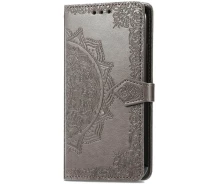 Купить - чехол для смартфона  Кожаный чехол (книжка) Art Case с визитницей на Samsung Galaxy A06 (Серый) 1906399