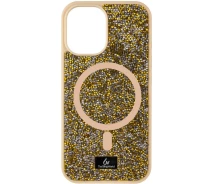 Купить - чехол для смартфона  TPU чехол Bling World Rock Diamond with Magnetic Safe на Apple iPhone 12 Pro / 12 (6.1") (Gold) 1965698