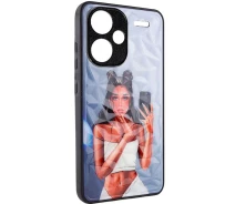 Купить - чехол для смартфона  TPU+PC чехол Prisma Ladies на Xiaomi Redmi Note 13 Pro+ (Black in White) 1683823