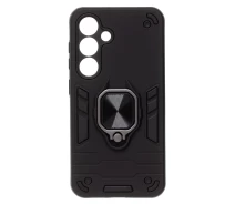 Купить - чехол для смартфона  Чехол Fiji Defence для Samsung Galaxy S24 (S921) защитный бампер с кольцом подставкой Black