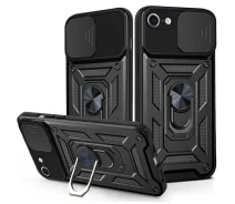 Купить - чехол для смартфона  Чехол Fiji Camera Defence для Apple iPhone SE 2022 бампер с защитой камеры и подставкой Black