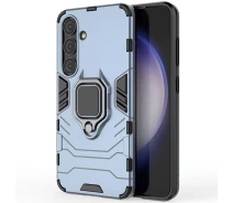 Купить - чехол для смартфона  Чехол Fiji Ring для Samsung Galaxy S24 (S921) бронированный бампер с кольцом подставкой темно-синий