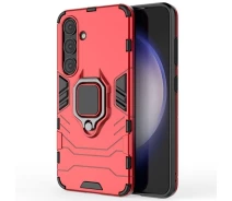 Купить - чехол для смартфона  Чехол Fiji Ring для Samsung Galaxy S24 (S921) бронированный бампер с кольцом подставкой красный
