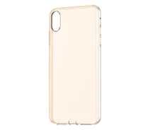 Купить - чехол для смартфона  Чехол для телефона Baseus Simplicity iPhone Xr Прозрачный Золотой (ARAPIPH61-A0V)