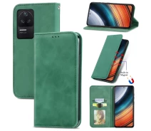 Купить - чехол для смартфона  Чехол-книжка Skin Feel Leather Wallet для Poco F4 / Redmi K40s Green