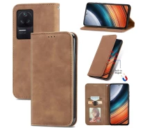 Купить - чехол для смартфона  Чехол-книжка Skin Feel Leather Wallet для Poco F4 / Redmi K40s Brown