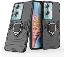 Купить - чехол для смартфона  Чехол Fiji Ring для Oppo A79 5G (CPH2553 / CPH2557) бронированный бампер с кольцом подставкой черный