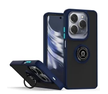 Купить - чехол для смартфона  Чехол Fiji Colorframe для Tecno Spark 20 Pro (KJ6) матовый бампер с кольцом подставкой Dark Blue