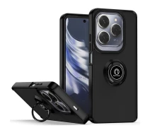 Купить - чехол для смартфона  Чехол Fiji Colorframe для Tecno Spark 20 Pro (KJ6) матовый бампер с кольцом подставкой Black