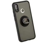 Купить - чехол для смартфона  Чехол Fiji Colorframe для Huawei P20 Lite / Nova 3E (ANE-AL00) матовый бампер с кольцом подставкой Black