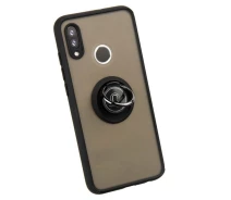 Купить - чехол для смартфона  Чехол Fiji Colorframe для Honor 10 Lite матовый бампер с кольцом подставкой Black