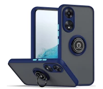 Купить - чехол для смартфона  Чехол Fiji Colorframe для Oppo A78 (CPH2565) матовый бампер с кольцом подставкой Dark Blue