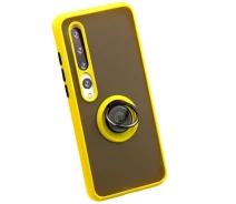 Купить - чехол для смартфона  Чехол Fiji Colorframe для Xiaomi Mi 10 Pro матовый бампер с кольцом подставкой Yellow