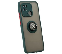 Купить - чехол для смартфона  Чехол Fiji Colorframe для Xiaomi Poco C40 матовый бампер с кольцом подставкой Green
