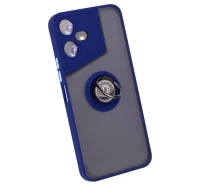 Купить - чехол для смартфона  Чехол Fiji Colorframe для Tecno POVA NEO 3 (LH6n) матовый бампер с кольцом подставкой Dark Blue
