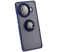 Купить - чехол для смартфона  Чехол Fiji Colorframe для Tecno Spark 20 Pro Plus (KJ7) матовый бампер с кольцом подставкой Dark Blue