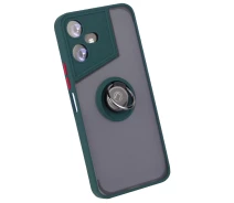 Купить - чехол для смартфона  Чехол Fiji Colorframe для Tecno POVA NEO 3 (LH6n) матовый бампер с кольцом подставкой Green