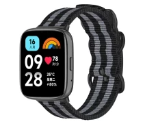 Купить - ремешок и браслет для часов  Нейлоновый ремешок Primo Traveller для часов Xiaomi Redmi Watch 3 Active - Black&Grey