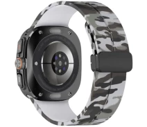 Купить - ремешок и браслет для часов  Ремешок Deexe Camouflage Pattern для Samsung Galaxy Watch Ultra (47mm) - Light Grey