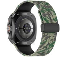 Купить - ремешок и браслет для часов  Ремешок Deexe Camouflage Pattern для Samsung Galaxy Watch Ultra (47mm) - Army Green