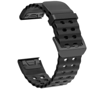 Купить - ремешок и браслет для часов  Ремешок Deexe Ocean Strap для часов Garmin с креплением Quick Fit 26mm - Black