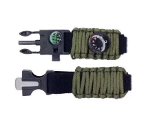 Купить - ремешок и браслет для часов  Ремешок PARACORD 18 мм/компас/ARMY GREEN (00000010671)