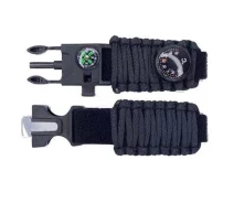 Купить - ремешок и браслет для часов  Ремешок PARACORD 24 мм/компас/BLACK (00000010666)