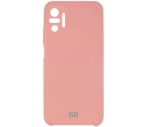 Купить - чехол для смартфона  Чехол Silicone Cover Full Camera (AAA) для Xiaomi Redmi Note 10 Pro (Розовый / Pink) (1164693)