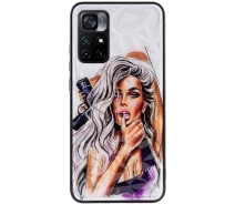 Купить - чехол для смартфона  TPU+PC чехол Prisma Ladies для Xiaomi Poco M4 Pro 5G (Purple) (1227163)