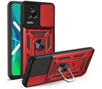 Купить - чехол для смартфона  Ударопрочный чехол Camshield Serge Ring for Magnet для Xiaomi Poco F4 (Красный) (1399615)