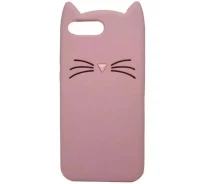 Купить - чехол для смартфона  Силиконовая накладка 3D Cat для iPhone 8 plus (5.5" ) (Розовый) (839814)