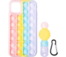 Купить - чехол для смартфона  Чехол Fiji Antistress для Apple iPhone 11 Pro силикон бампер Pop It Поп Ит Rainbow