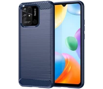 Купить - чехол для смартфона  Чехол Fiji Polished Carbon для Xiaomi Redmi 10C ТПУ бампер синий