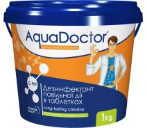 Купить - химию для бассейнов  Aquadoctor C-90T 1 кг (хлор длит. действия)