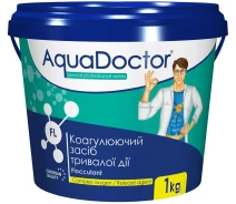 Купить - химию для бассейнов  Коагулирующее средство в гранулах AquaDoctor FL-1 кг.