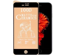 Купить - защитное стекло для смартфона  Защитное стекло-пленка Fiji Ceramic для Apple Iphone 8 Plus матовое черный Full Glue0,3мм в упаковке